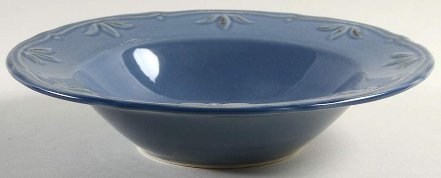 Sicily Blue Large Rim Soup Bowl by Thomson-1