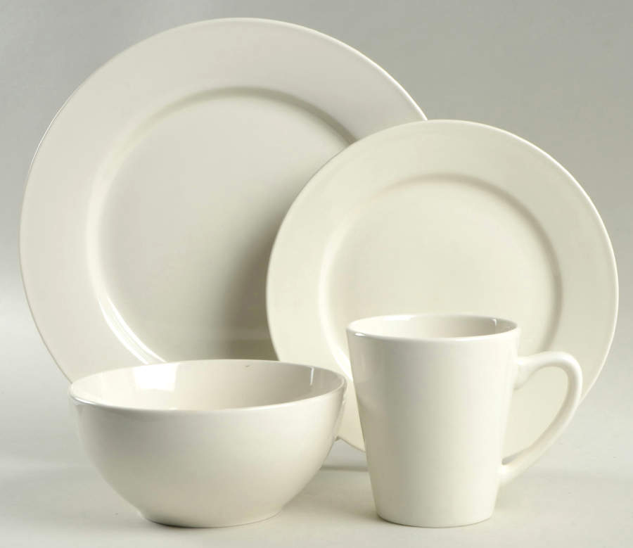 Branco White 4 Piece Place Setting by Thomson-1