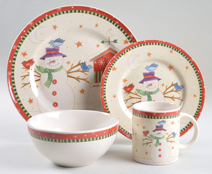 Merry Christmas 4 Piece Place Setting by Thomson-1