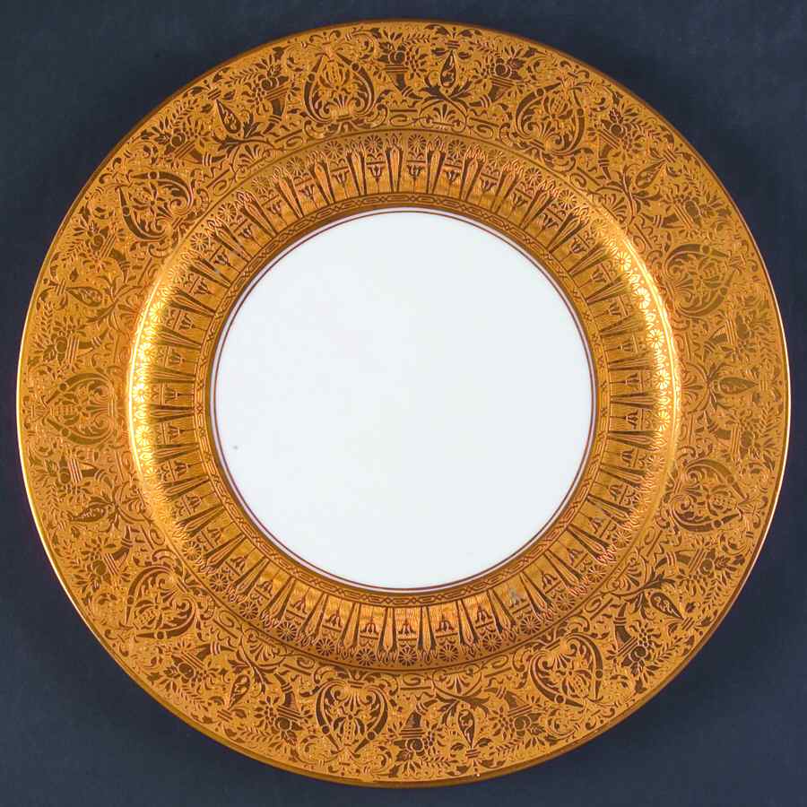 Colonial, The (Gold Encrusted Rim) Service Plate (Charger) by Tirschenreuth-1