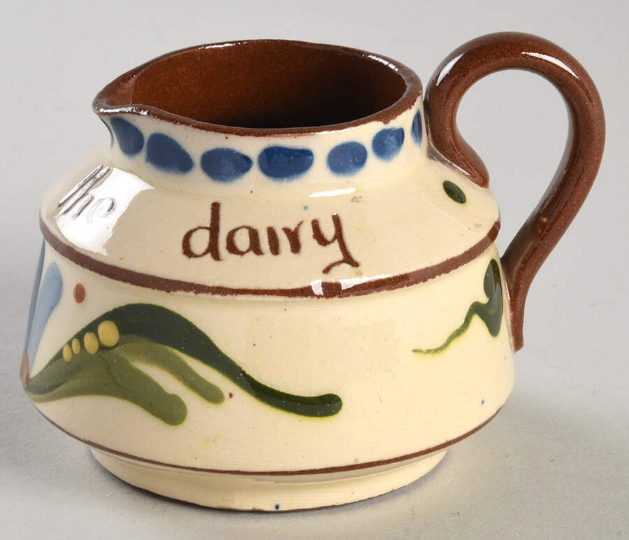 Motto Ware (Cottage) Creamer by Torquay Pottery-1