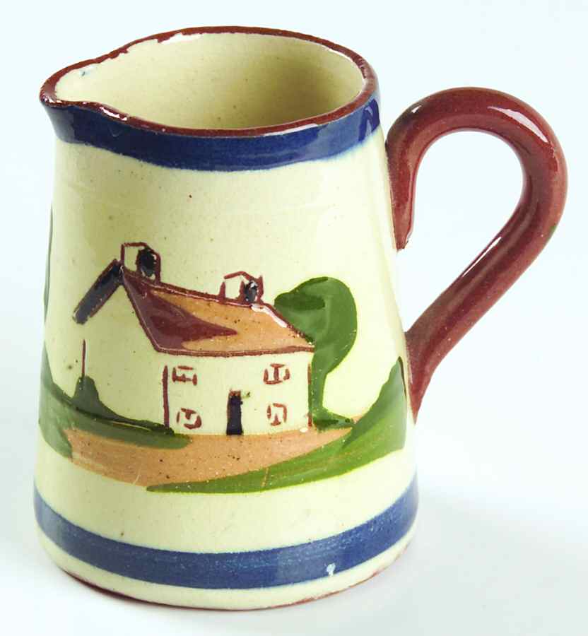 Motto Ware (Cottage) 4 Oz Jug by Torquay Pottery-1