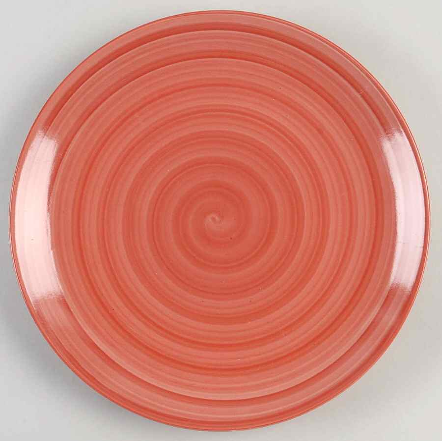 Swirl Red Dinner Plate by Tabletops Unlimited-1