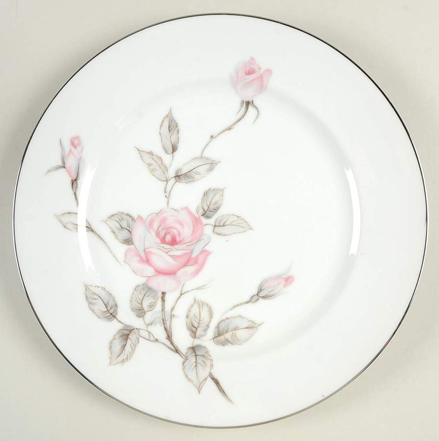 Spring Rose Dinner Plate by Three Castle-1