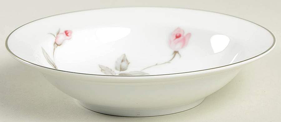 Spring Rose Rim Fruit/Dessert (Sauce) Bowl by Three Castle-1