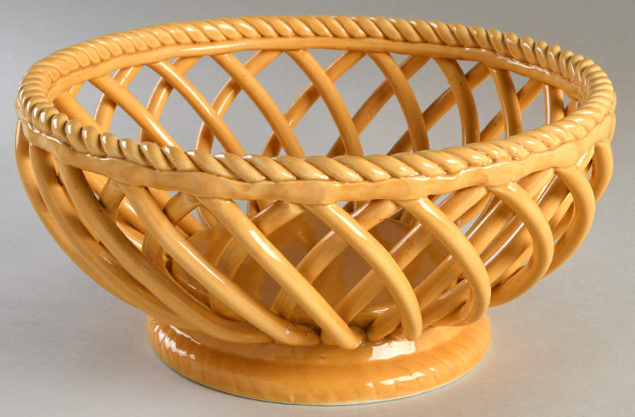Espana Butter (Rooster Backstamp) Large Open Weave Basket by Tabletops Unlimited-1