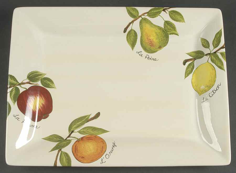 Le Fruit 16" Rectangular Serving Platter by Tabletops Unlimited-1