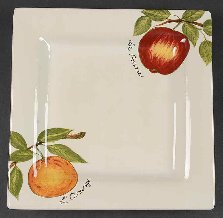Le Fruit Dinner Plate by Tabletops Unlimited-1