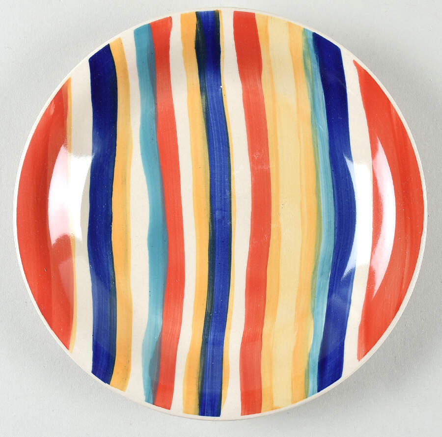 Water Color Red (Round) Salad Plate by Tabletops Unlimited-1