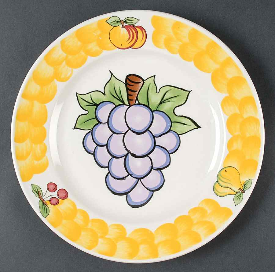 Italian Fruit Dinner Plate by Tabletops Unlimited-1