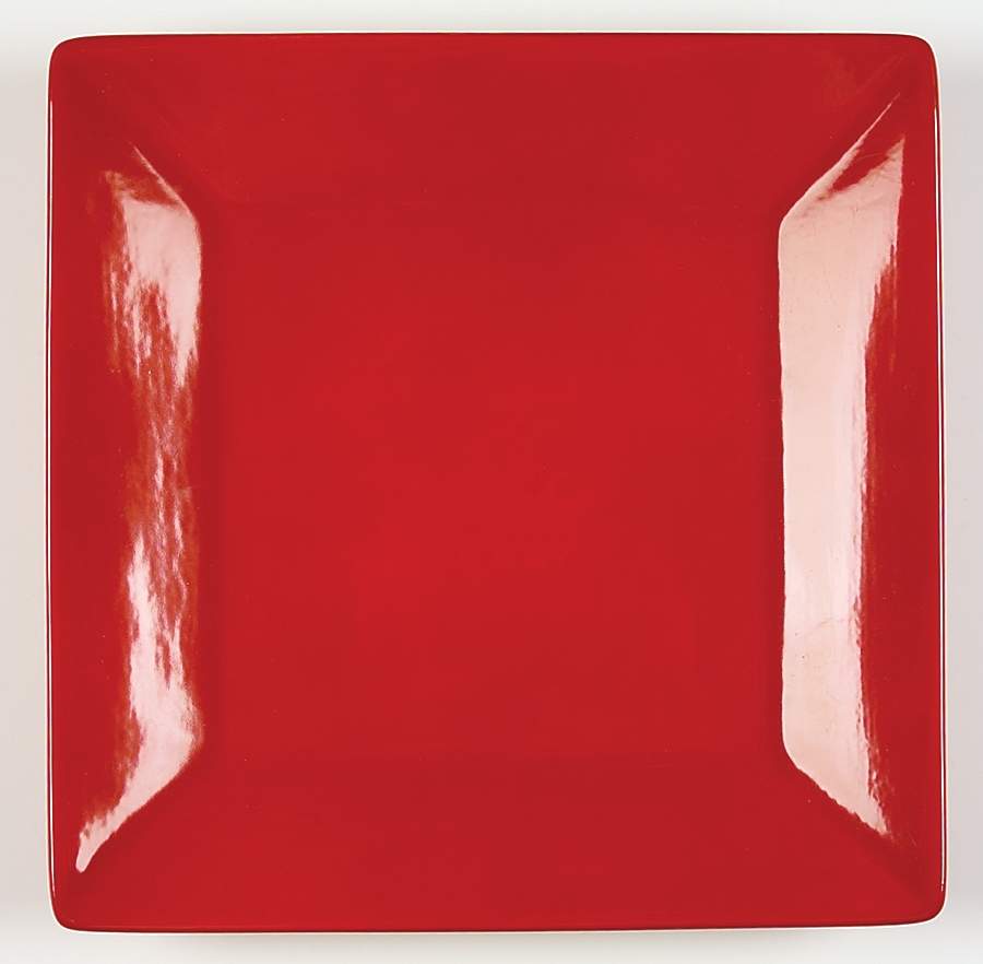 Corsica Ruby Square Dinner Plate by Tabletops Unlimited-1