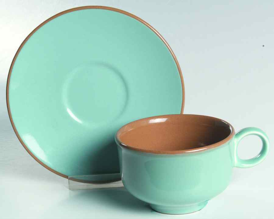 TST894 Flat Cup & Saucer Set by Taylor, Smith & Taylor (Ts&T)-1