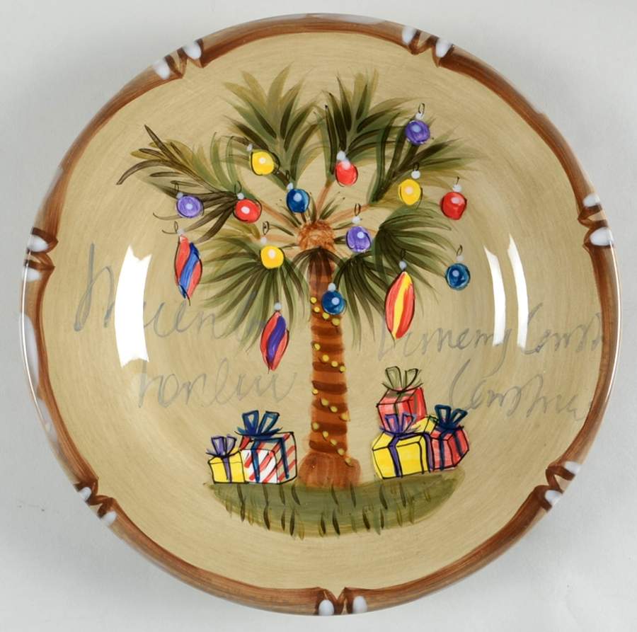 Bora Bora Christmas Salad Plate by Tabletops Unlimited-1