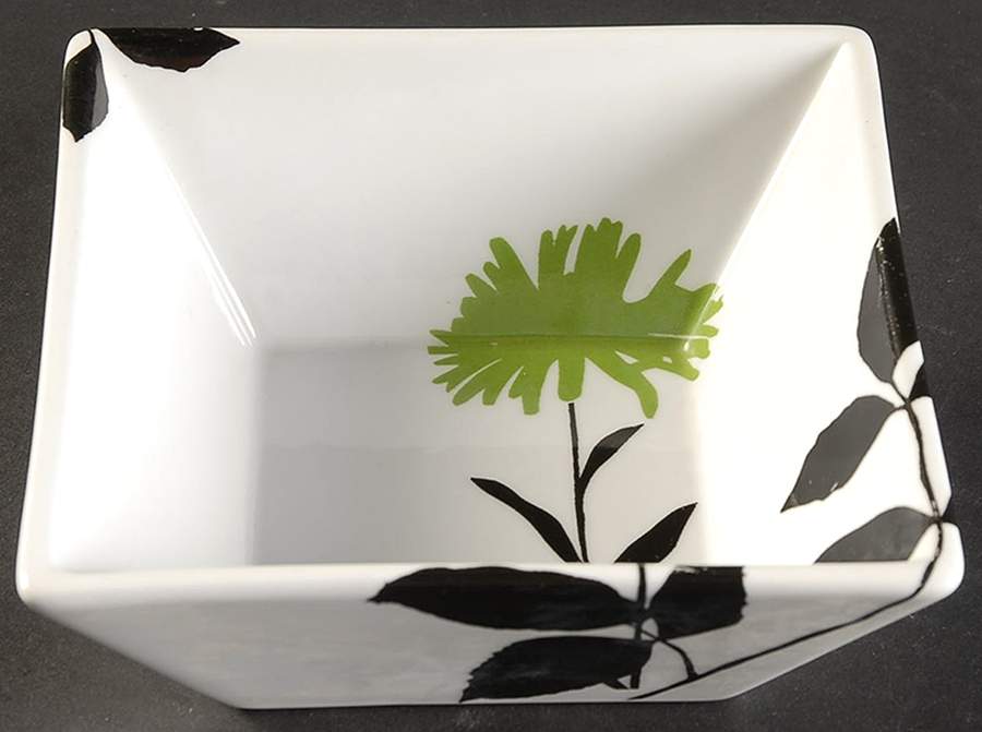 Graphic Floral Soup/Cereal Bowl by Ty Pennington Style-1