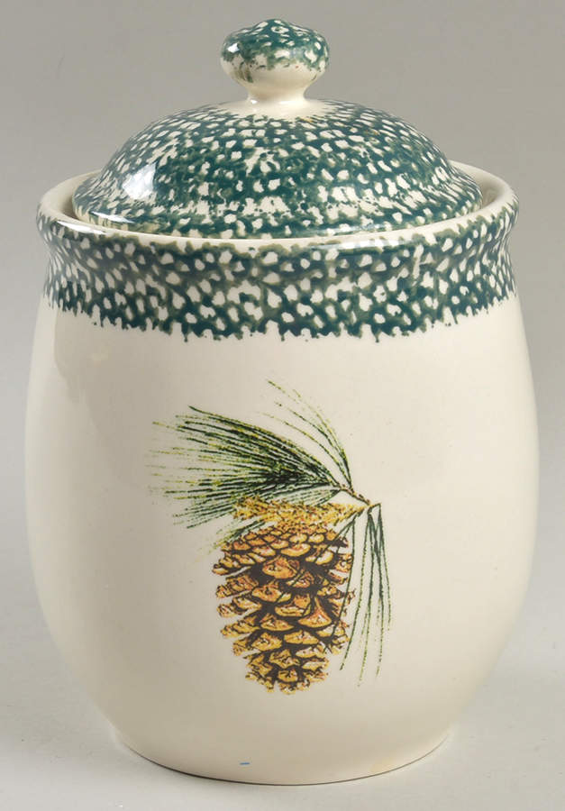 Evergreen Small Canister & Lid by Thomson-1