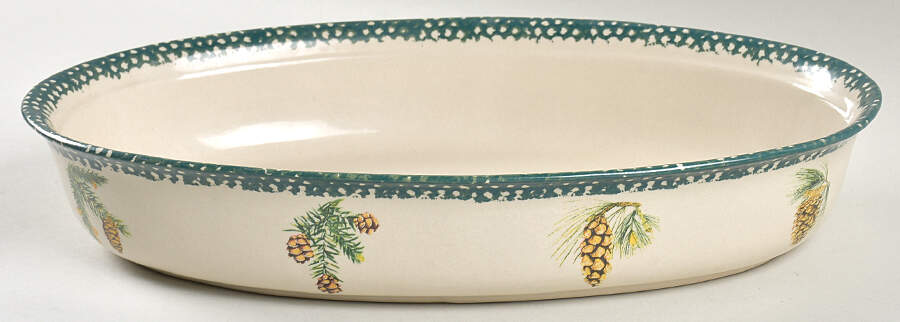Evergreen 12" Oval Vegetable Bowl by Thomson-1