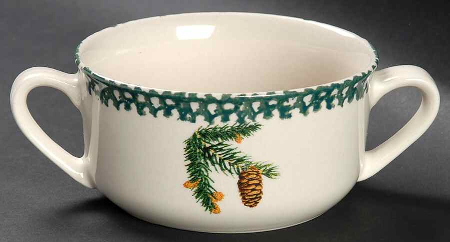 Evergreen Flat Cream Soup Bowl by Thomson-1