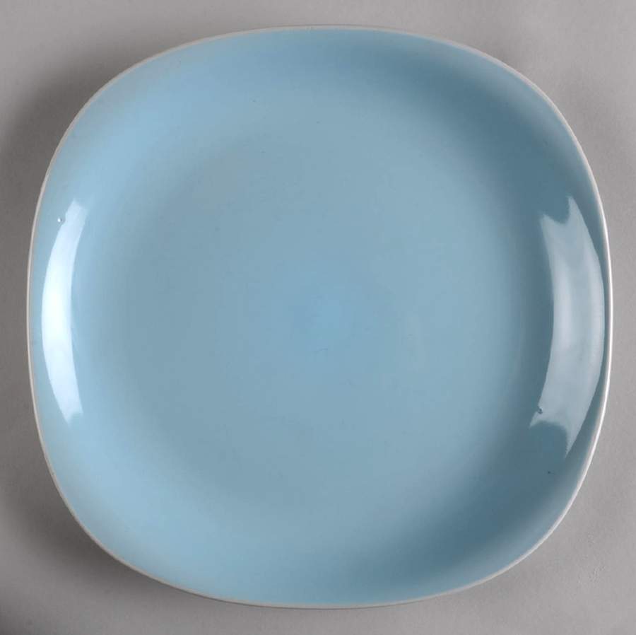 Quadro Aqua Blue Dinner Plate by Thomson-1