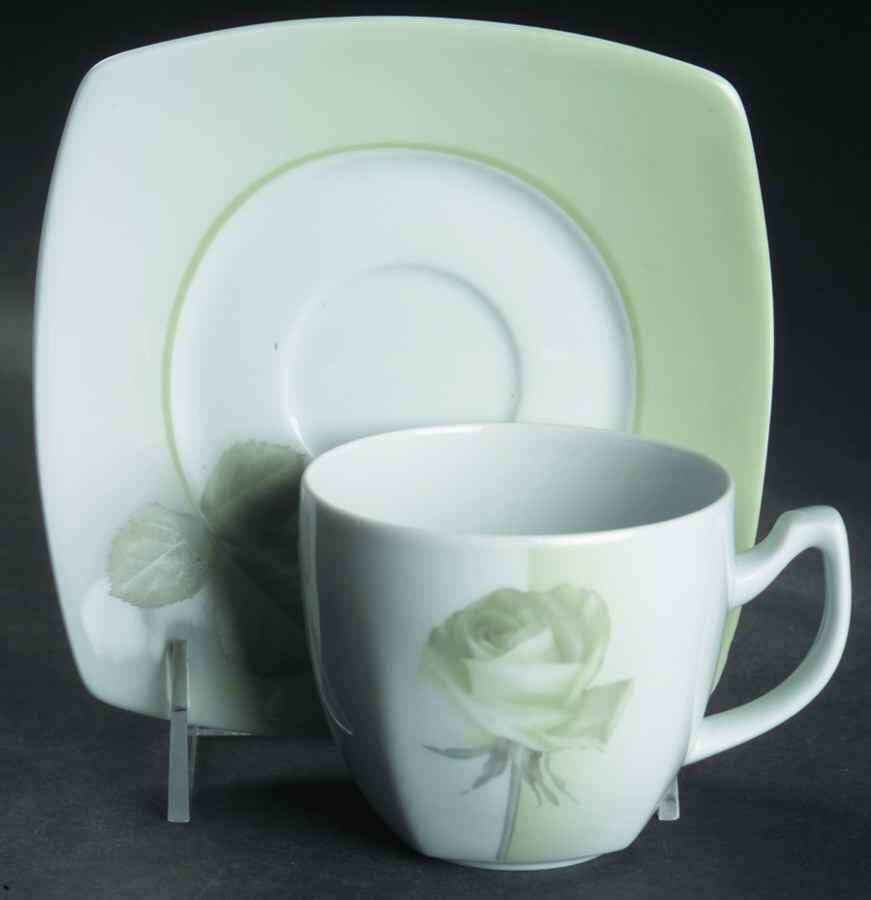 TFP1 Flat Cup & Saucer Set by Tiara Fine Porcelain-1