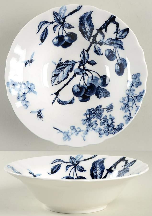 Austin Floral Indigo All Purpose Bowl by Thomas O'Brien-1