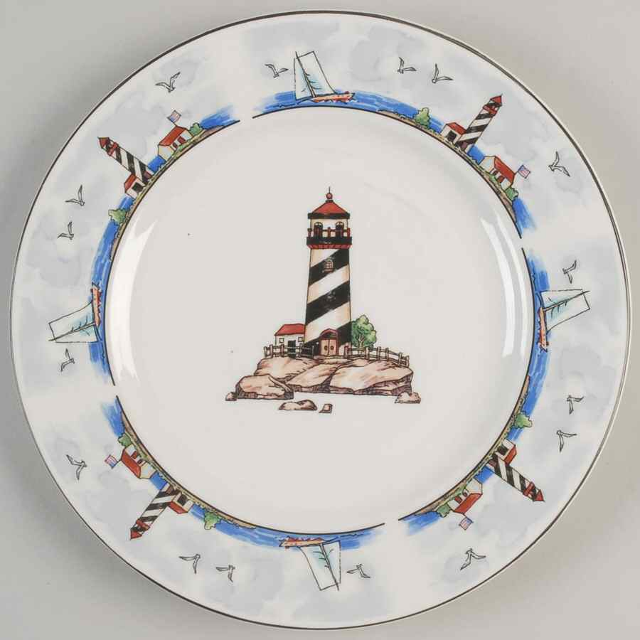 Coastal Lighthouse Dinner Plate by Todays Home-1