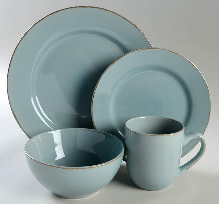 Sonoma Haze (Light Blue) 4 Piece Place Setting by Thomson-1