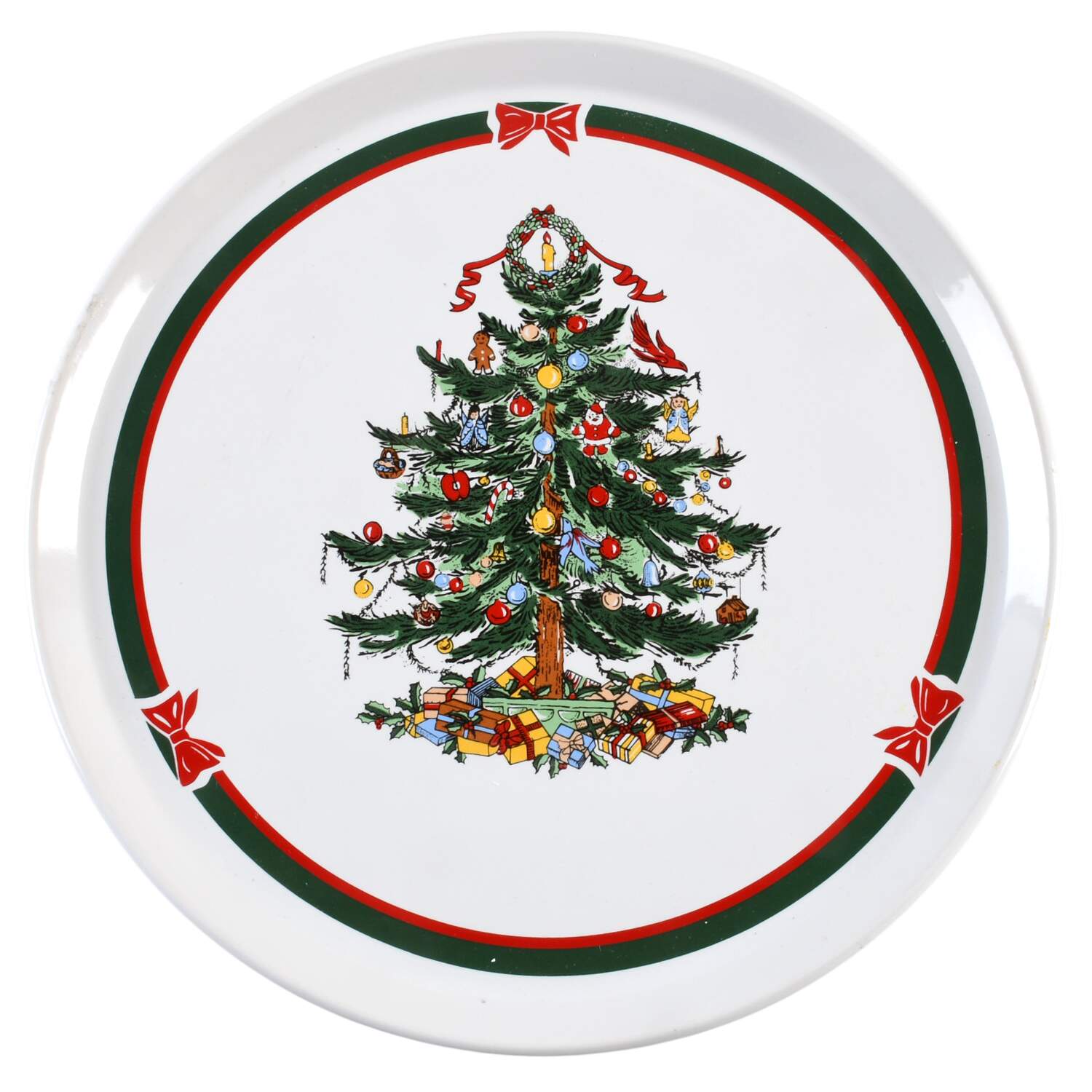 Ribbons & Tree Cake Plate by Topco-1
