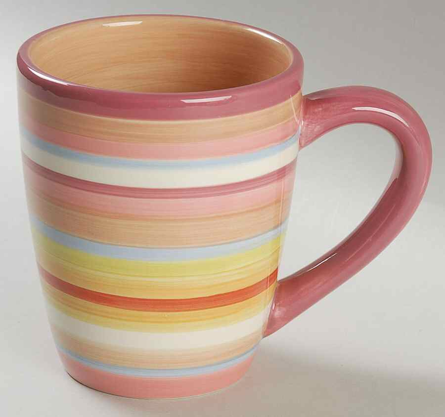 Sedona Stripe Mug by Tabletops Unlimited-1