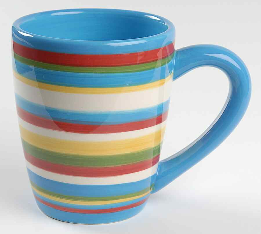 Sedona Stripe Mug by Tabletops Unlimited-1