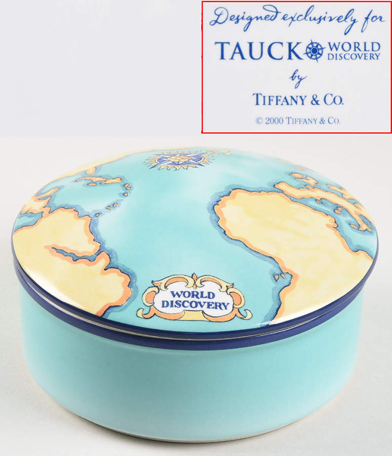 World Discovery 5" Round Box & Lid by Tiffany-1