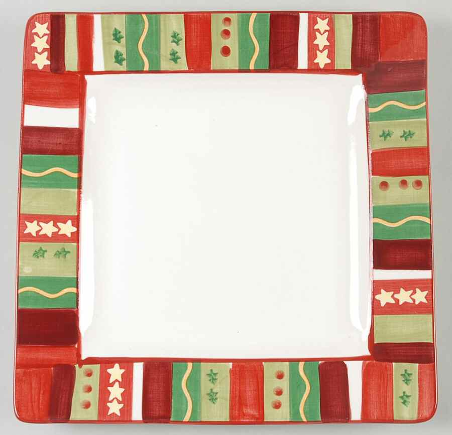 Winterland Square Dinner Plate by Tabletops Unlimited-1