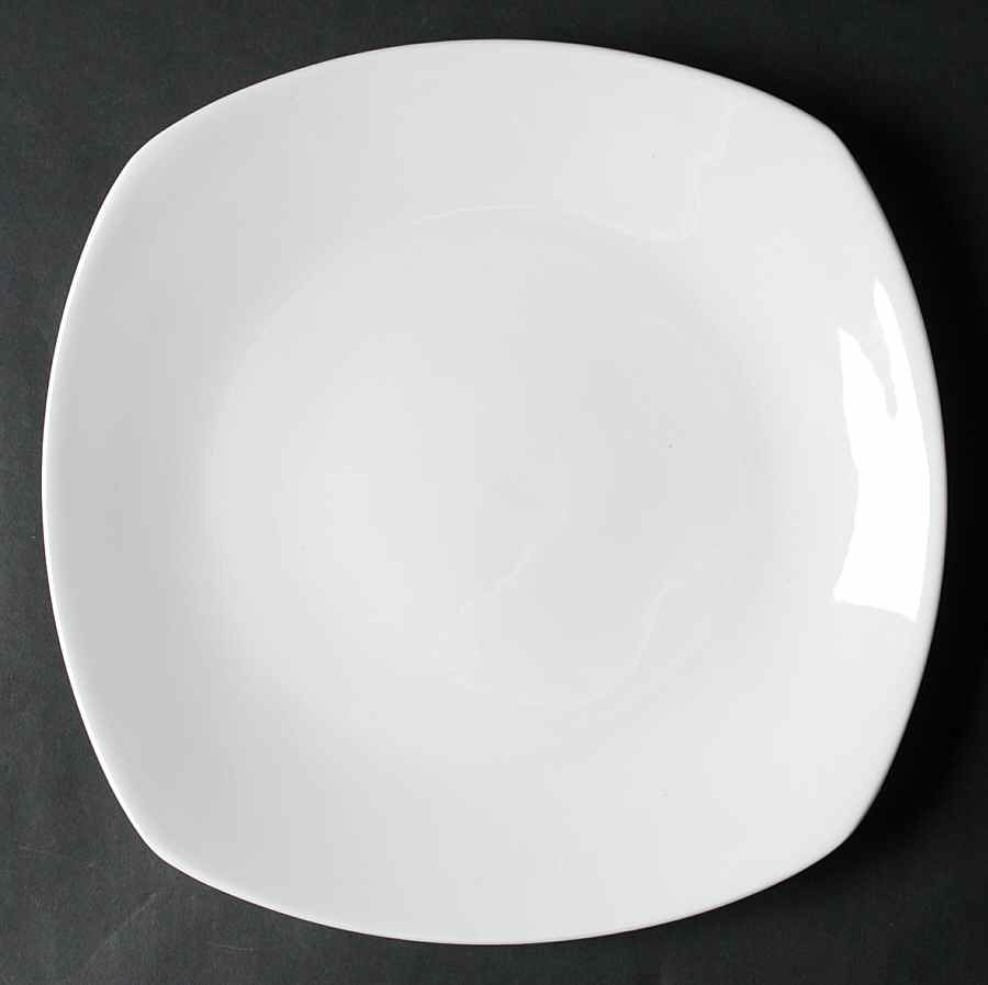 Quattro White Dinner Plate by Tabletops Unlimited-1