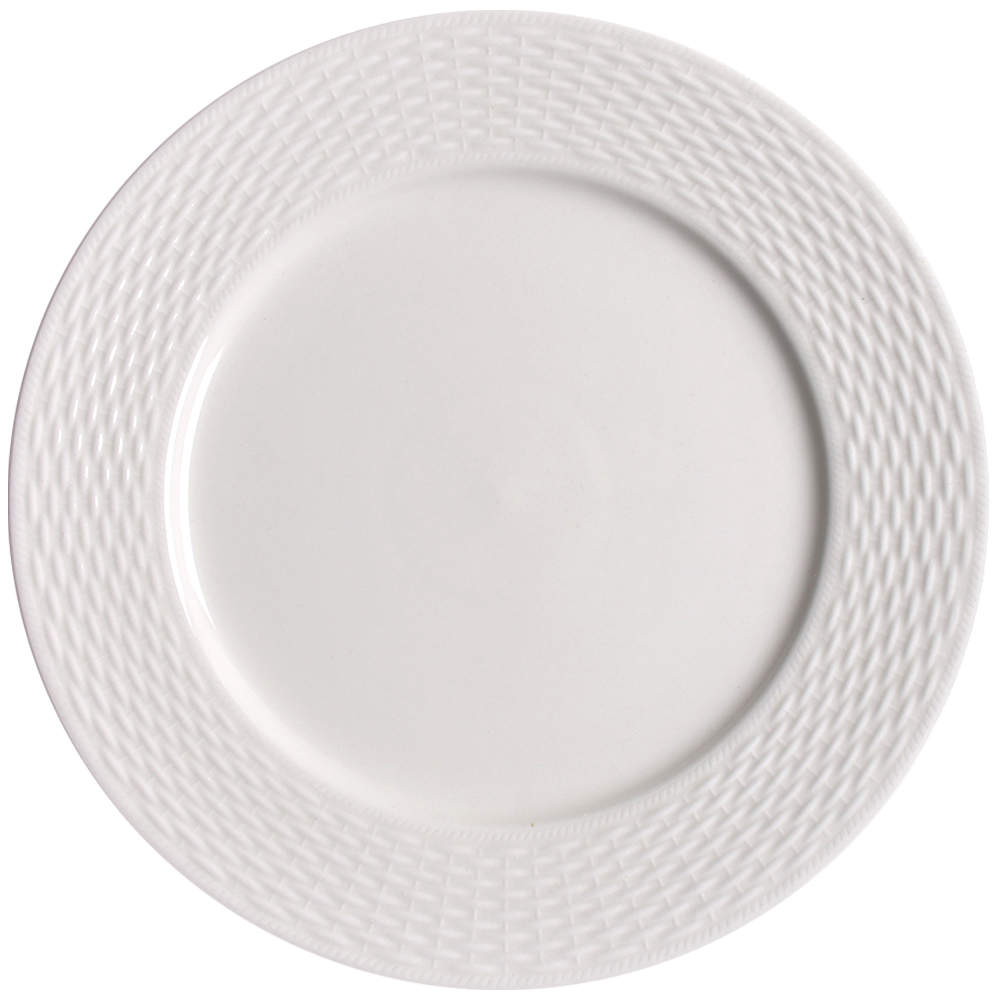 Basketweave Dinner Plate by Tabletops Unlimited-1