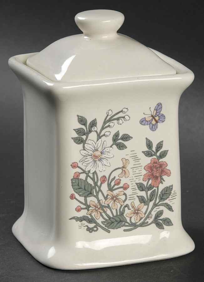 Garden Sketchbook Sugar Bowl & Lid by Trenditions-1