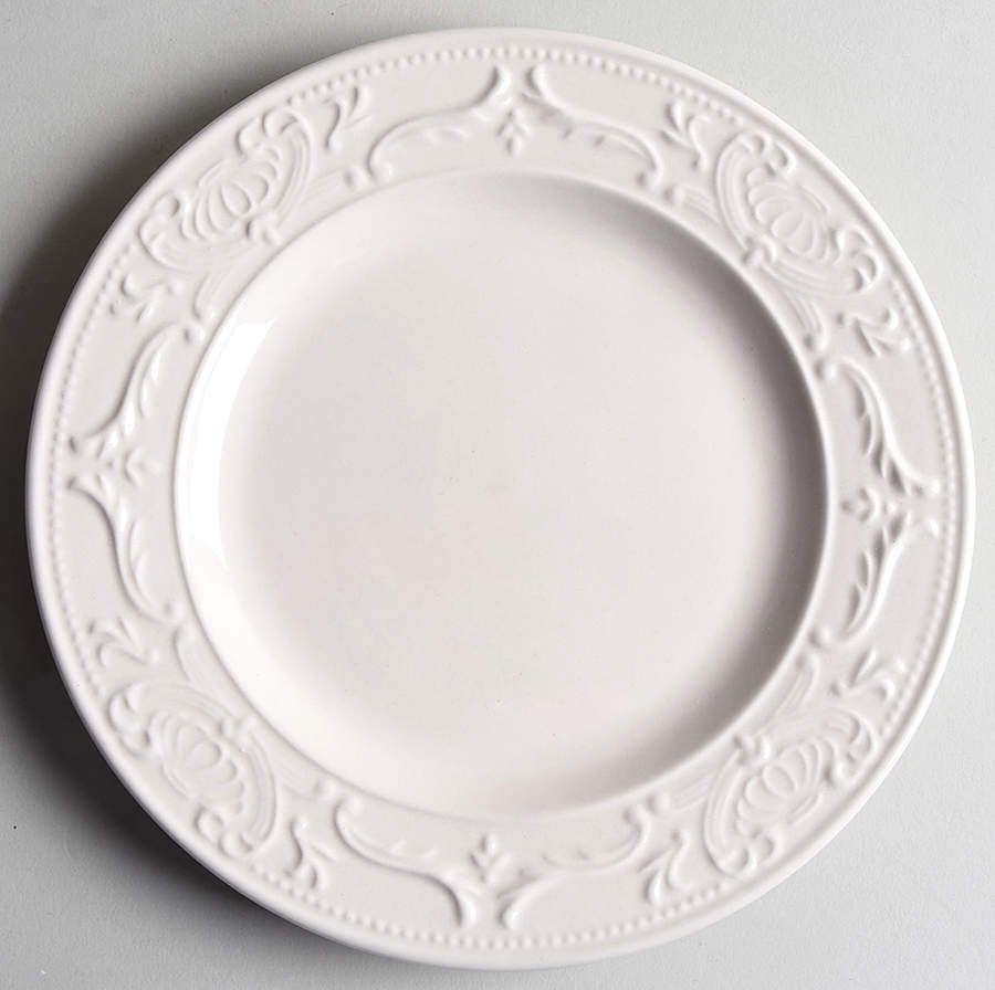Vera White Salad Plate by Thomson-1