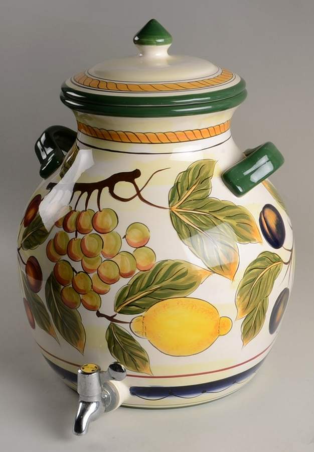 Italian Fruit Samovar & Lid by Tabletops Unlimited-1