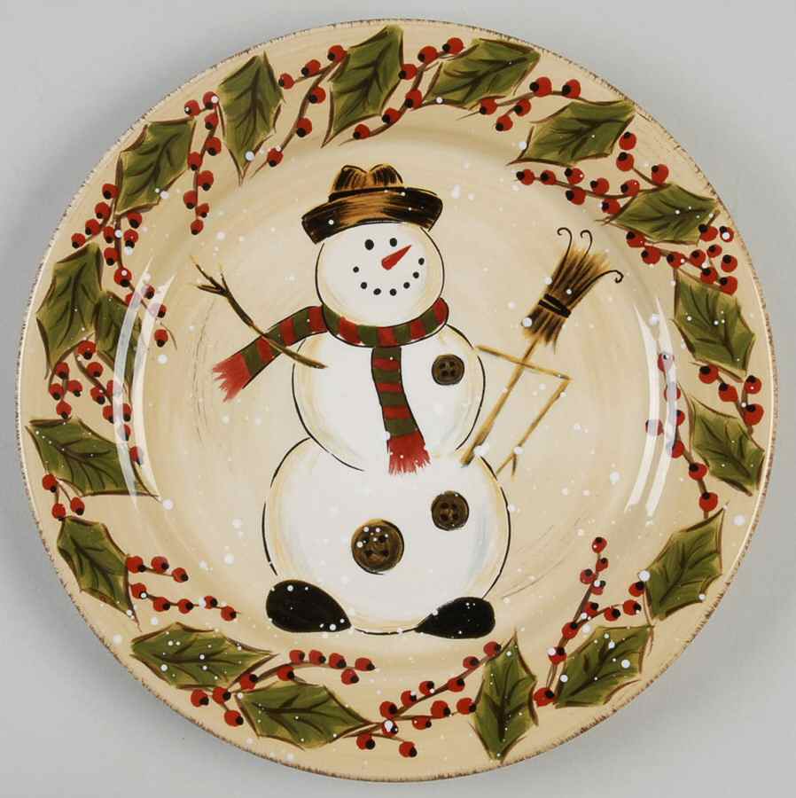 Snowstorm Salad Plate by Tabletops Unlimited-1