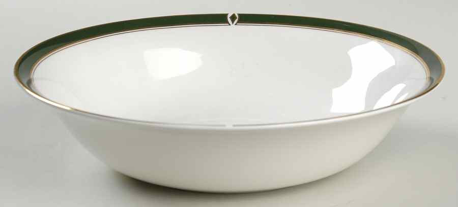 Colonnade Green 9" Round Vegetable Bowl by Royal Limoges-1