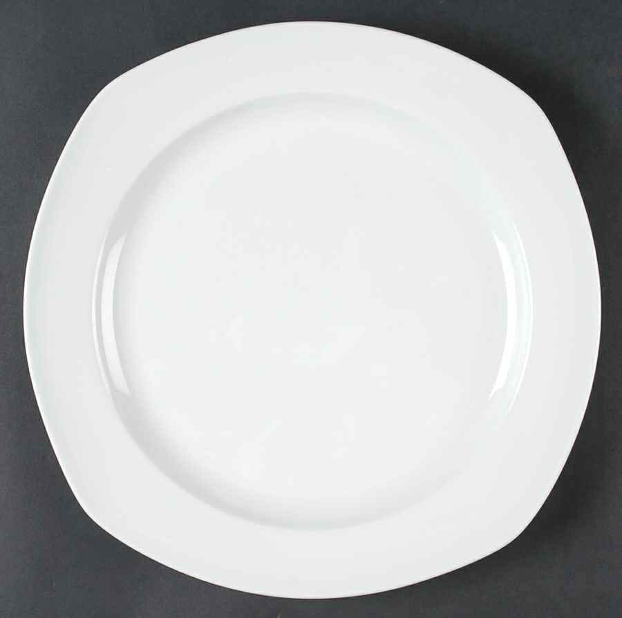 Cafe Blanca Quattro Square Dinner Plate by Tabletops Unlimited-1