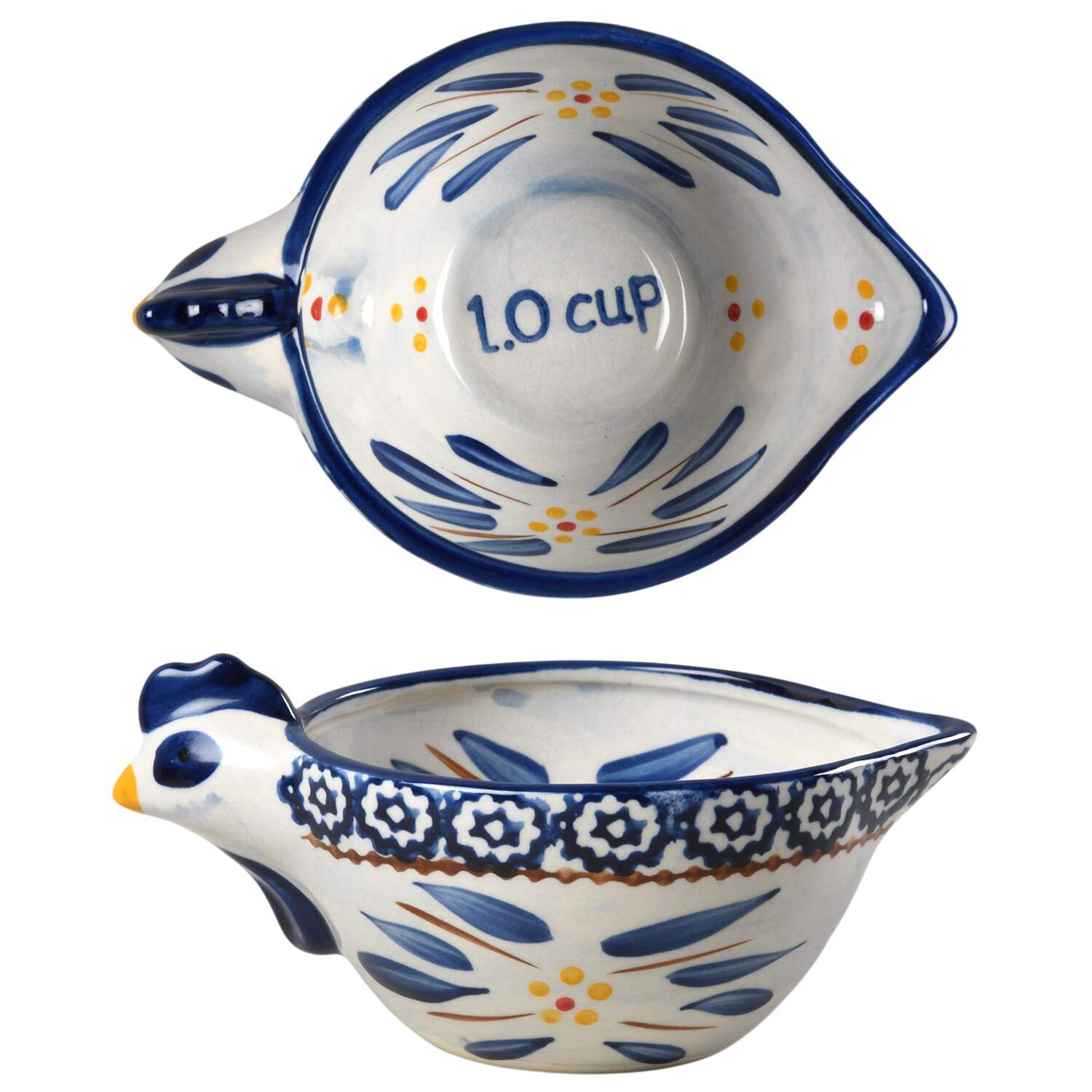 Old World Blue 1 Cup Measuring Cup by Temp-Tations-1