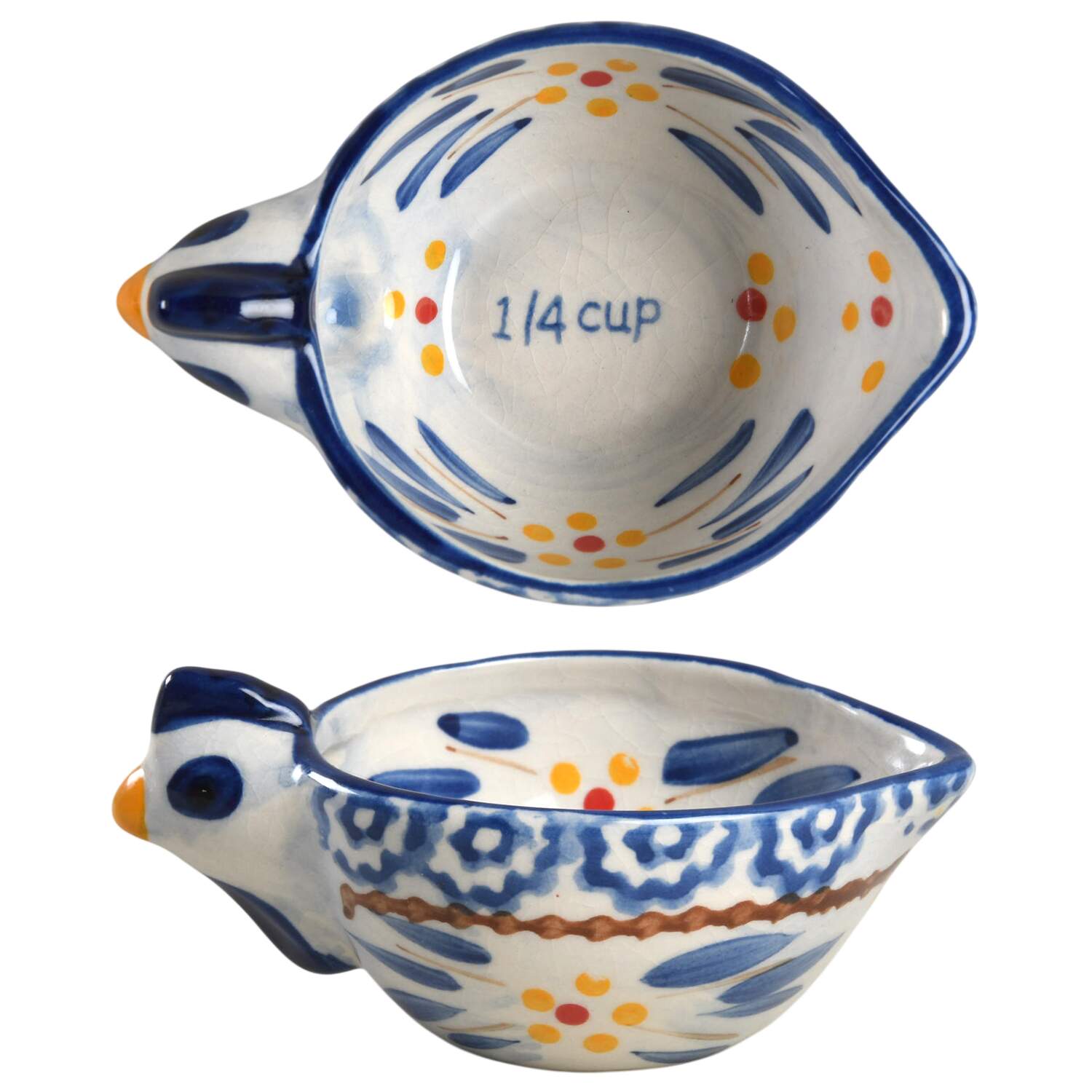 Old World Blue 1/4 Cup Measuring Cup by Temp-Tations-1