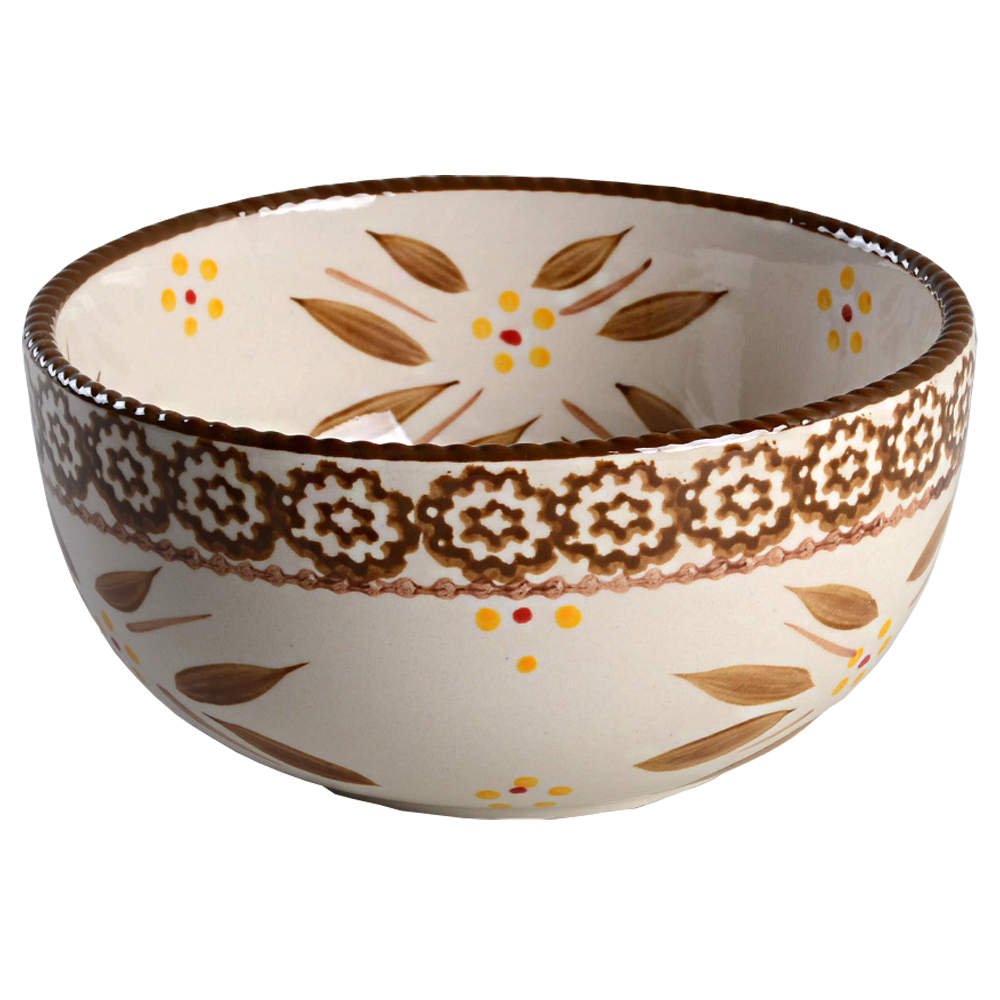 Old World Brown Soup/Cereal Bowl by Temp-Tations-1