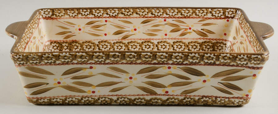Old World Brown 13"  Rectangular Baker by Temp-Tations-1