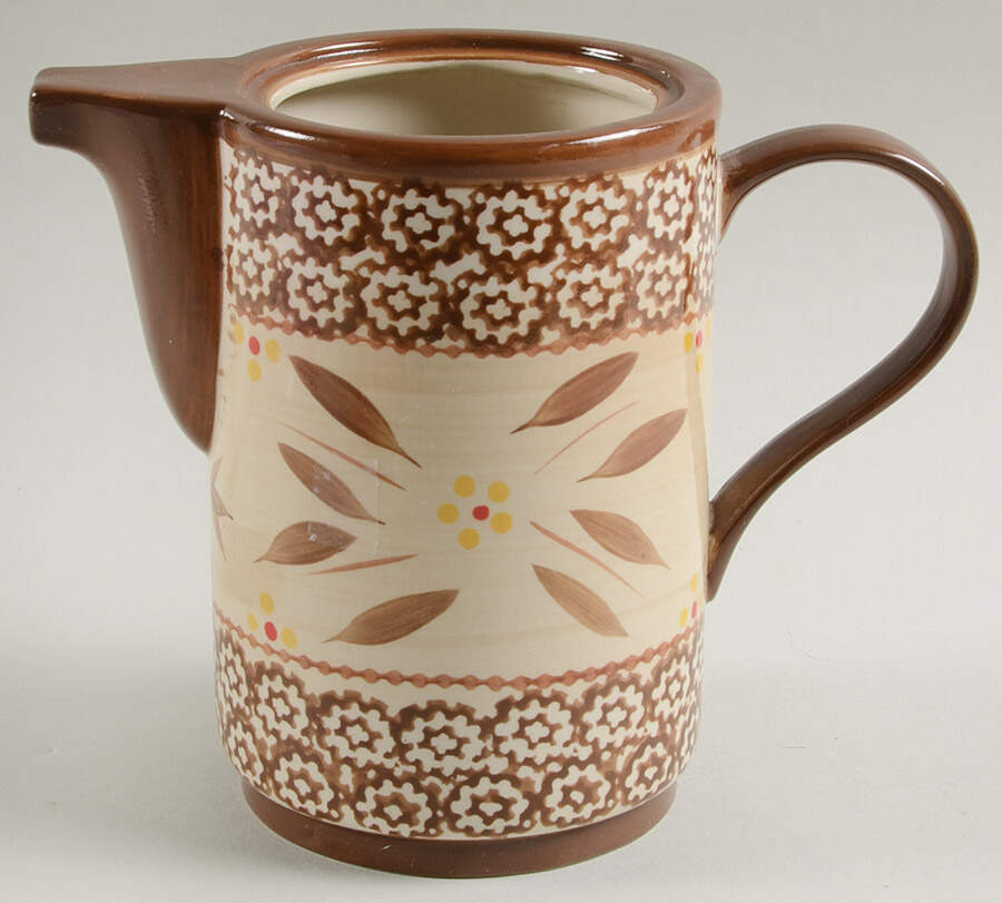 Old World Brown Coffee Pot No Lid by Temp-Tations-1