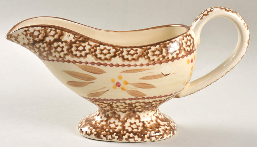 Old World Brown Gravy Boat by Temp-Tations-1