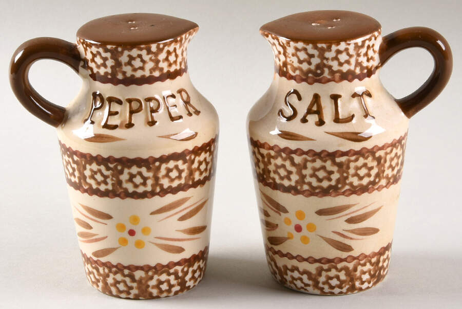 Old World Brown Salt & Pepper Set by Temp-Tations-1