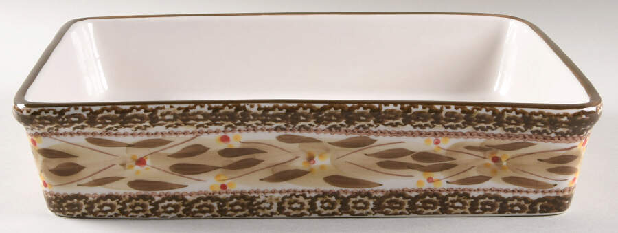 Old World Brown 12" Rectangular Baker by Temp-Tations-1
