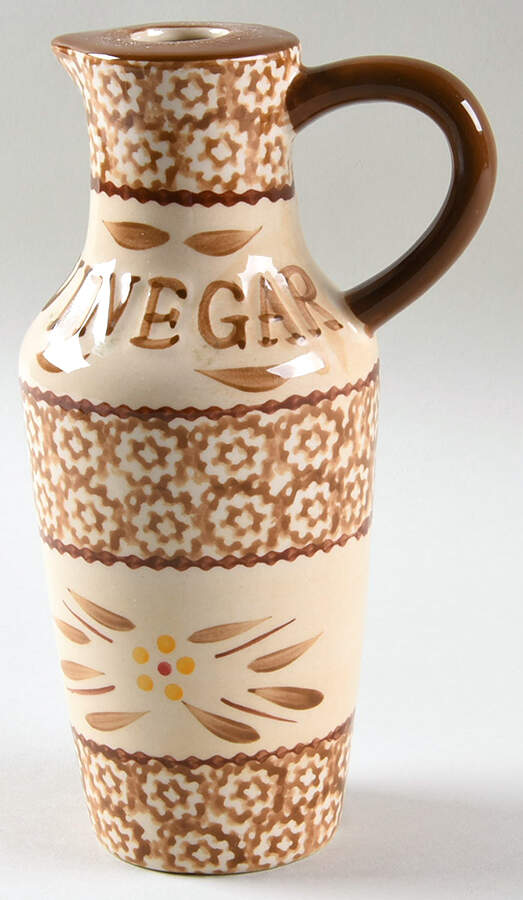 Old World Brown Vinegar Jar No Drizzle Spout by Temp-Tations-1