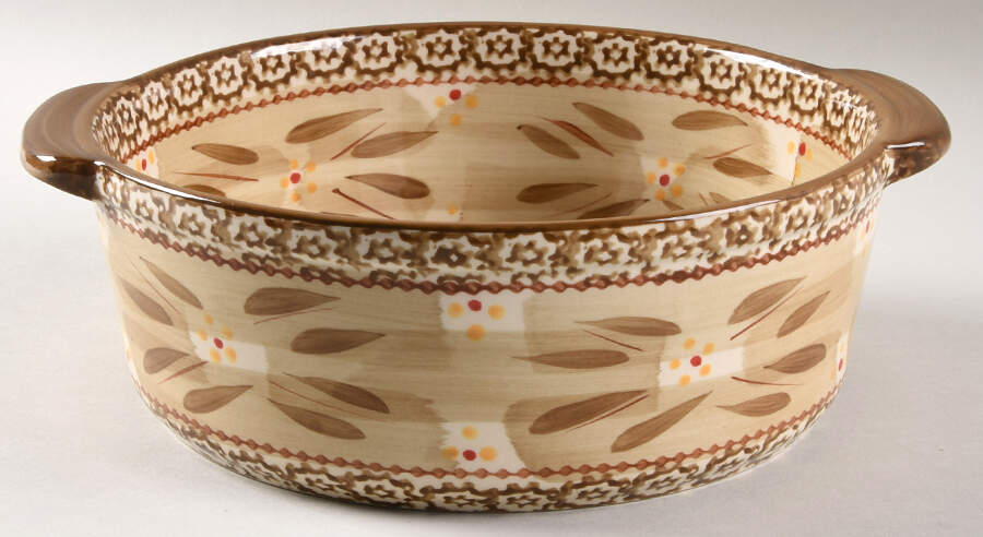 Old World Brown 9" Round Handled Baker by Temp-Tations-1
