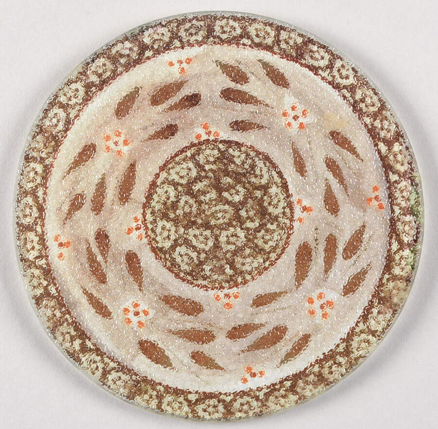 Old World Brown Glass Trivet for 8" Round Baker by Temp-Tations-1